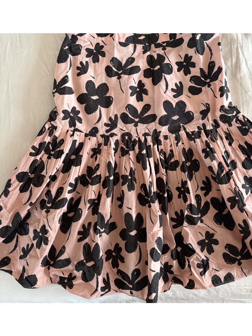 Marni Summer 2014 Pink Floral Pleated Skirt